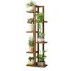 Pine Multi-Tier Plant Stand  Sturdy Freestanding Balcony Organizer  European Flower Rack for Greenery and Home Decor