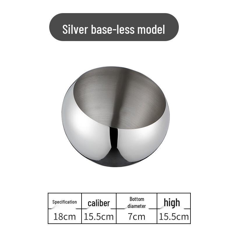 

Stainless Steel Spherical Dipping Bowl with Lid