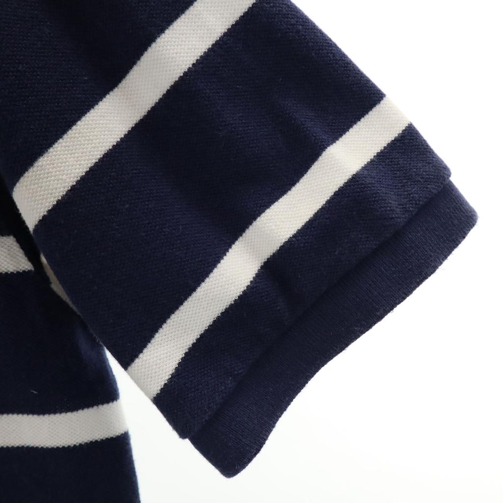 Polo by Ralph Lauren Border Pattern Short Sleeve Polo Shirt Kanoko Fabric Men's Used