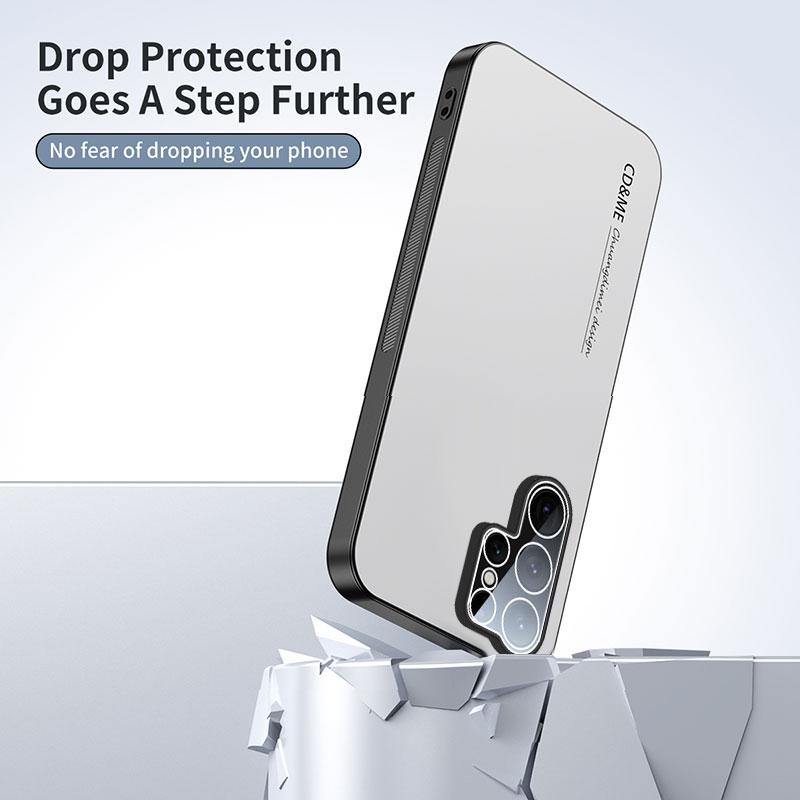 Luxury AG Matte Case For Samsung S25 S24 Ultra FE S25 Plus S24+ Magnetic PC Frosted 360 Bracket Stand Protective Cover