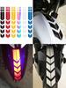 1 Stück Reflektierender Motorradaufkleber, Laser Holografisch, Wasserdichtes TPU, 3D Pfeil, Langlebig/Farbbeständig, Universell für E-Bikes/Motorräder