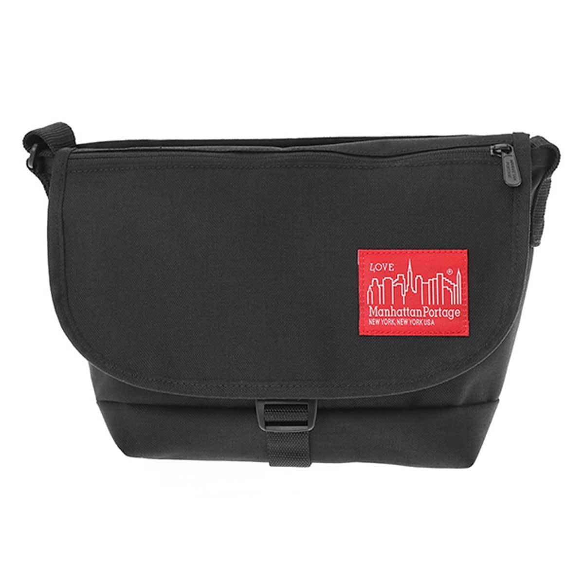 

Genuine Messenger Bag MP1605JRFZPBEARBRICK23 Nylon Messenger Bag JR Flap Zipper Pocket 2023 Black [Manhattan Portage] [Official] w/BE@RBRICK чорний