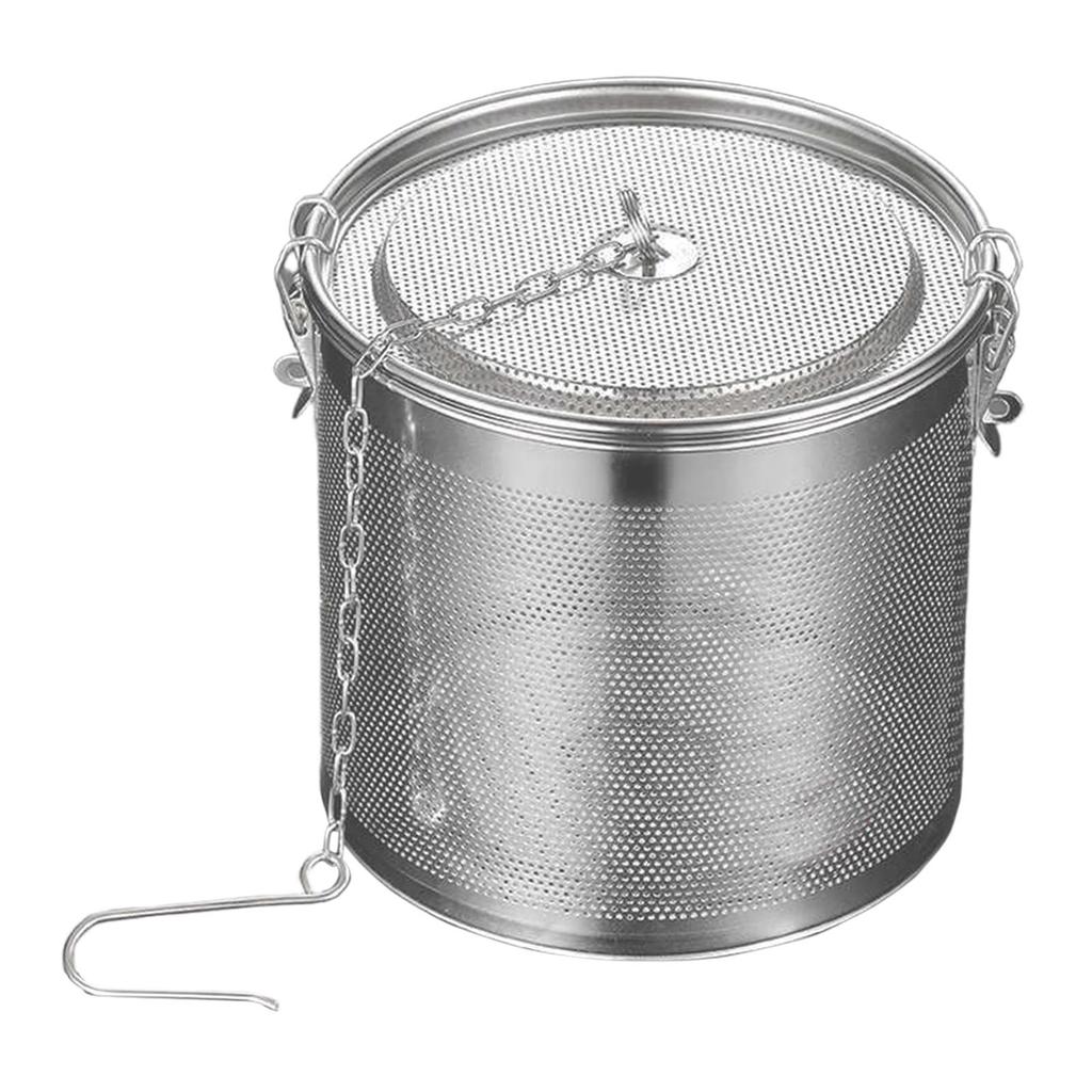 Mesh Strainer Basket Stainless Steel Tea Infuser Fine Ball with Extended Chain Hook