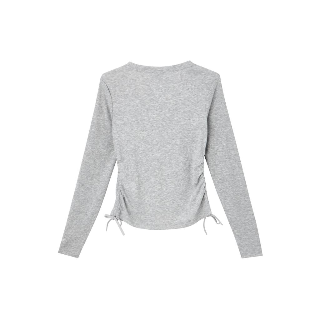 Nike Sportbekleidung Gerippter Pullover Mode Kurzarm T-Shirt Damen Tops Dunkelgrau Mischfarbe HV8728063