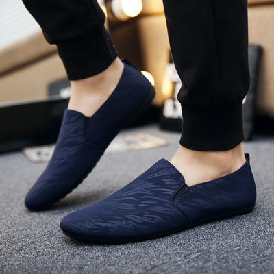 Doudou Schuhe Herren Frühling Pedal lässige vielseitige Schuhe rutschfeste atmungsaktive Stoffschuhe