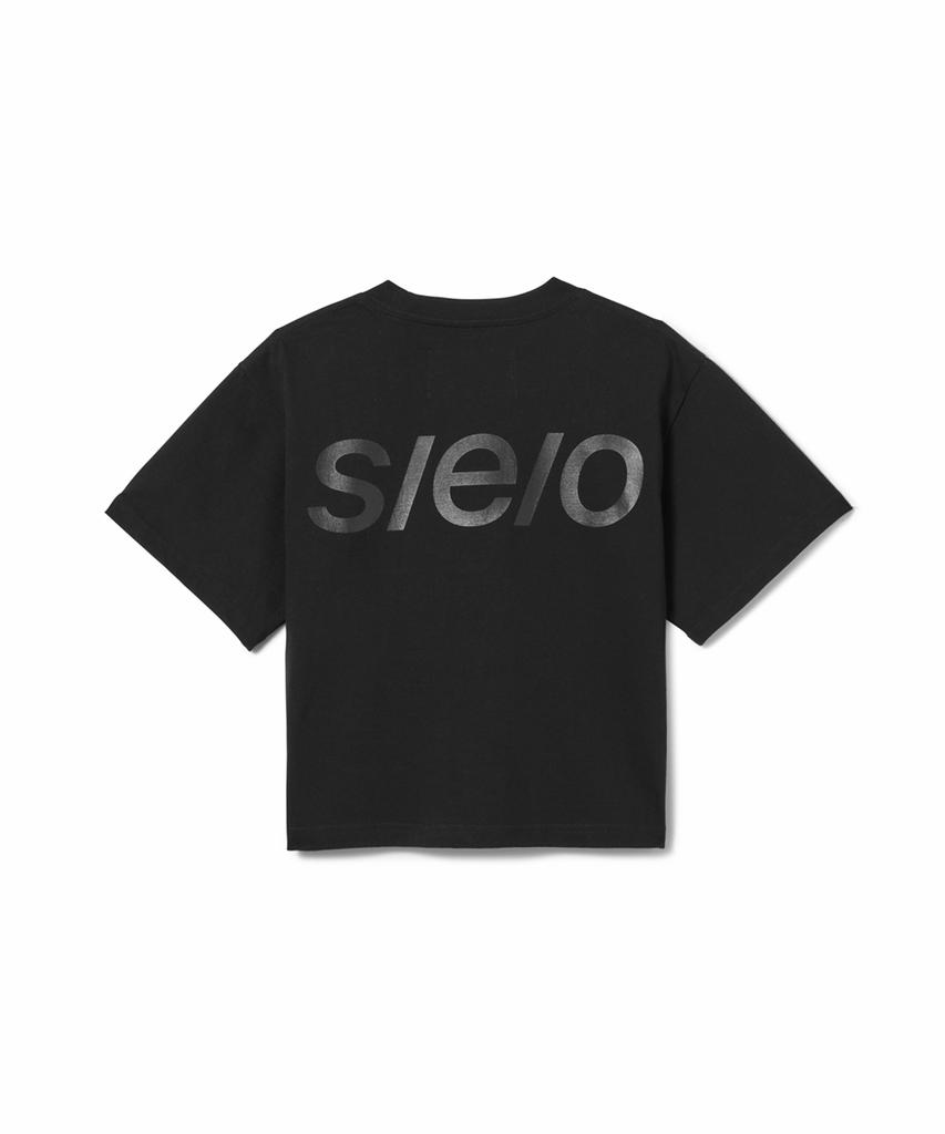 SIO S/E/O Logo Cropped Tee_Black