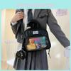 Transparent Backpack Cute Layer With Inner Zipper Pocket Pu Material For School