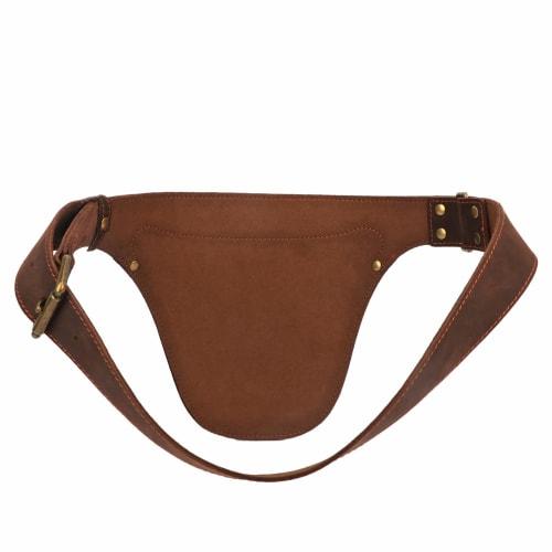 TOURBON Gardening Pouch, Backpack, Waist Bag, Gardening Supplies, Tool Pouch, Florist, Scissor Bag, Leather (Brown)