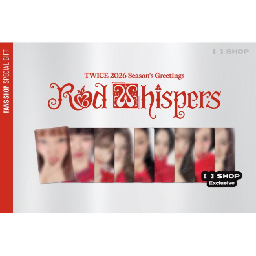 Pre-order TWICE 2026 Season's Greetings RED WHISPERS & SHOP POB