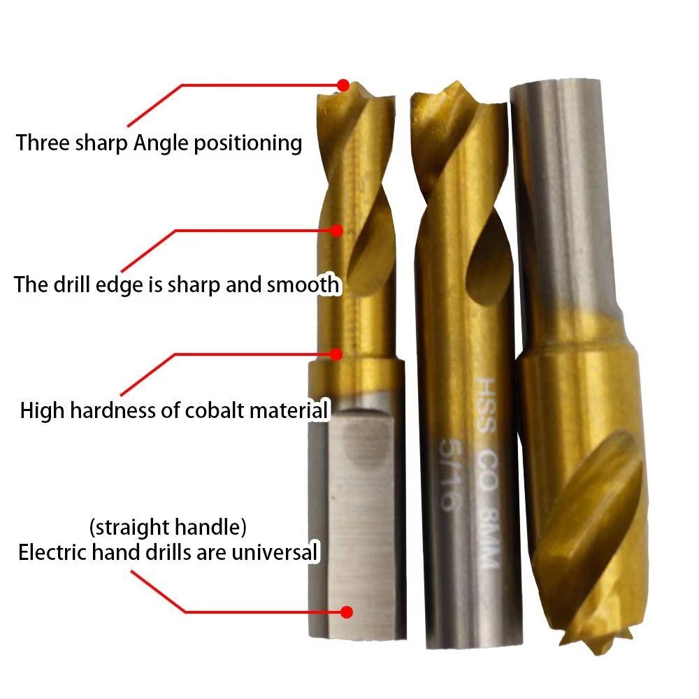 1Pcs Durable 6.5/8/10mm HSS Drill Bit Metal Cobalt Containing Spot Weld Drill Bit Countersink Bit Welding Remover Milling Cutter