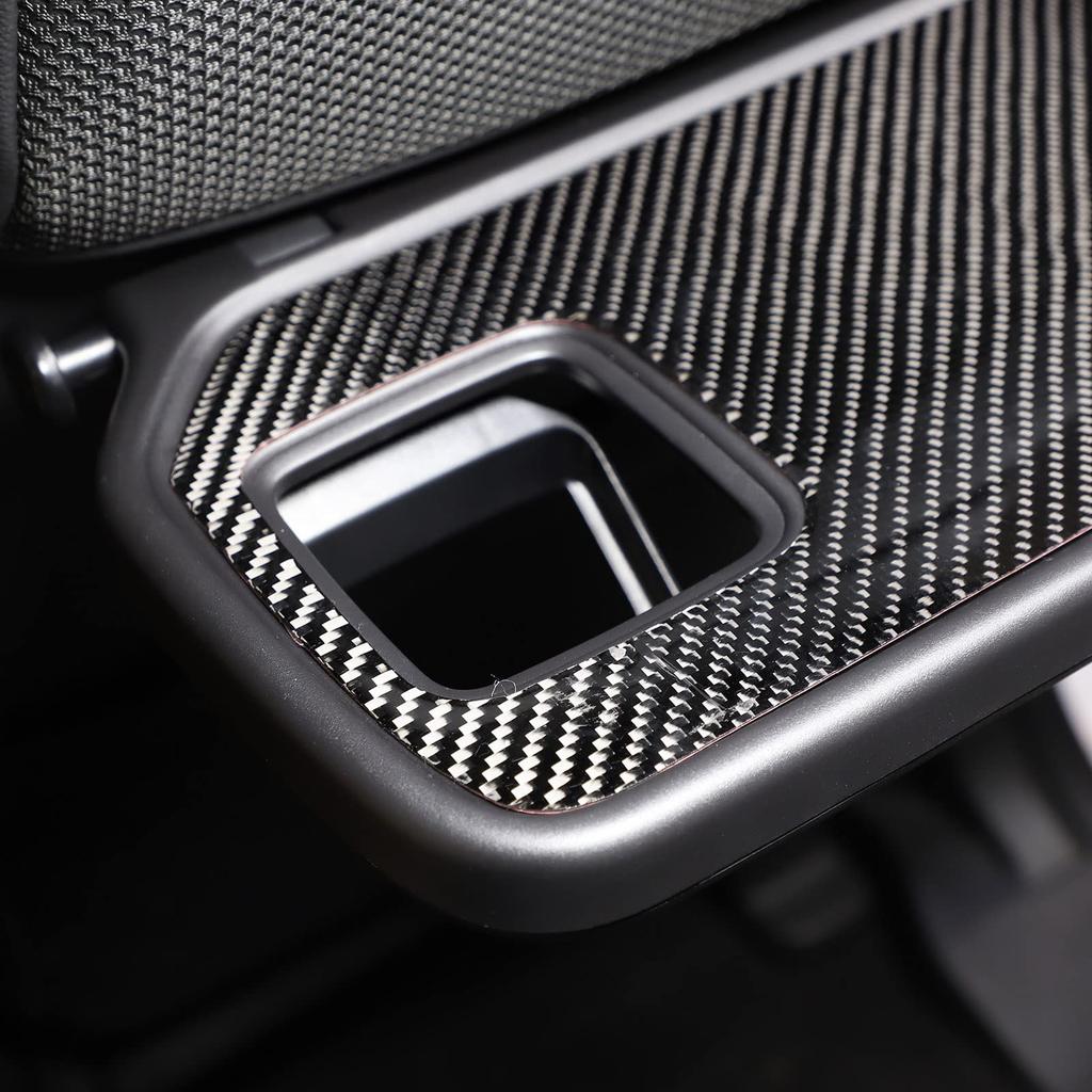 METYOUCAR Carbon Fiber Seat Back Cover for Honda Easy Car Interior Custom Carbon Fiber Set N-BOX 2017-2021 JF3/JF4, Installation, Stick-On Design,