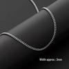 Stainless Steel Pearl Necklace with Titanium Thick Chain - Men's Minimalist Snake Bone Design