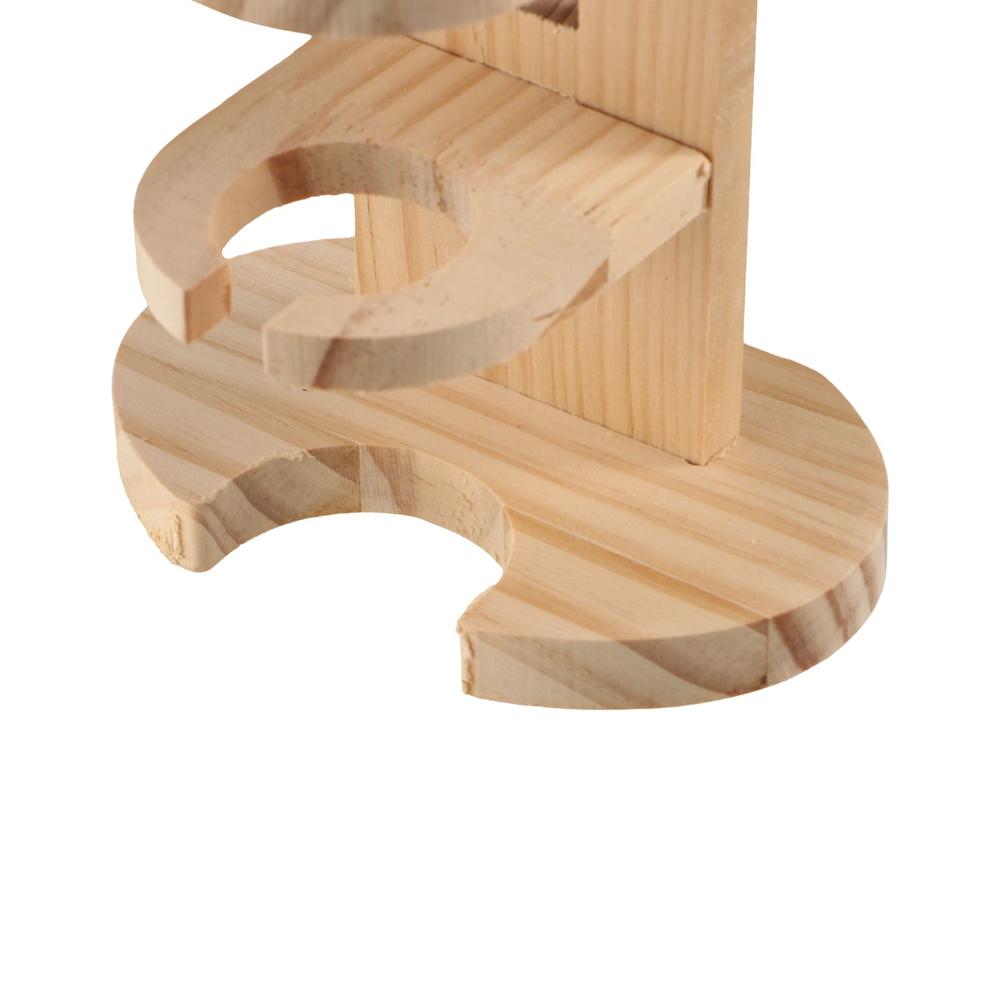 Holz-Hamster-Wasserflaschenhalter Verstellbarer Haustier-Wasserflaschenständer für Käfig