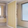 Bathroom Folding Shower Curtain Without Punching Invisible Tarp Toilet Partition Bath Shower Dry and Wet Separation No Rod