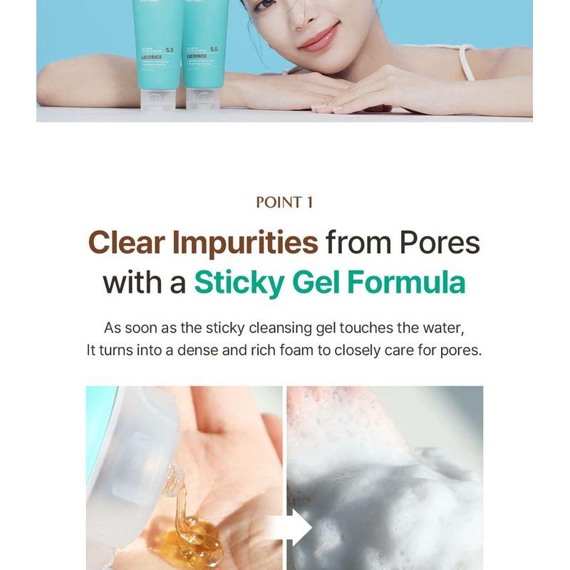 acwell - Licorice pH Balancing Pore Cleansing Gel Foam
