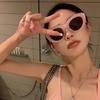 European American Style Sunglasses Women Cat Eye Shape Anti-Reflective Sun Glasses Women Holiday Travelling Female Sunglass