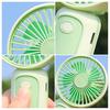 Handheld Desktop Fan with Lanyard Dual-Use Portable Cooling Fan for Students Commuting Traveling Type-C Fast Charging Low Noise Summer Gadget
