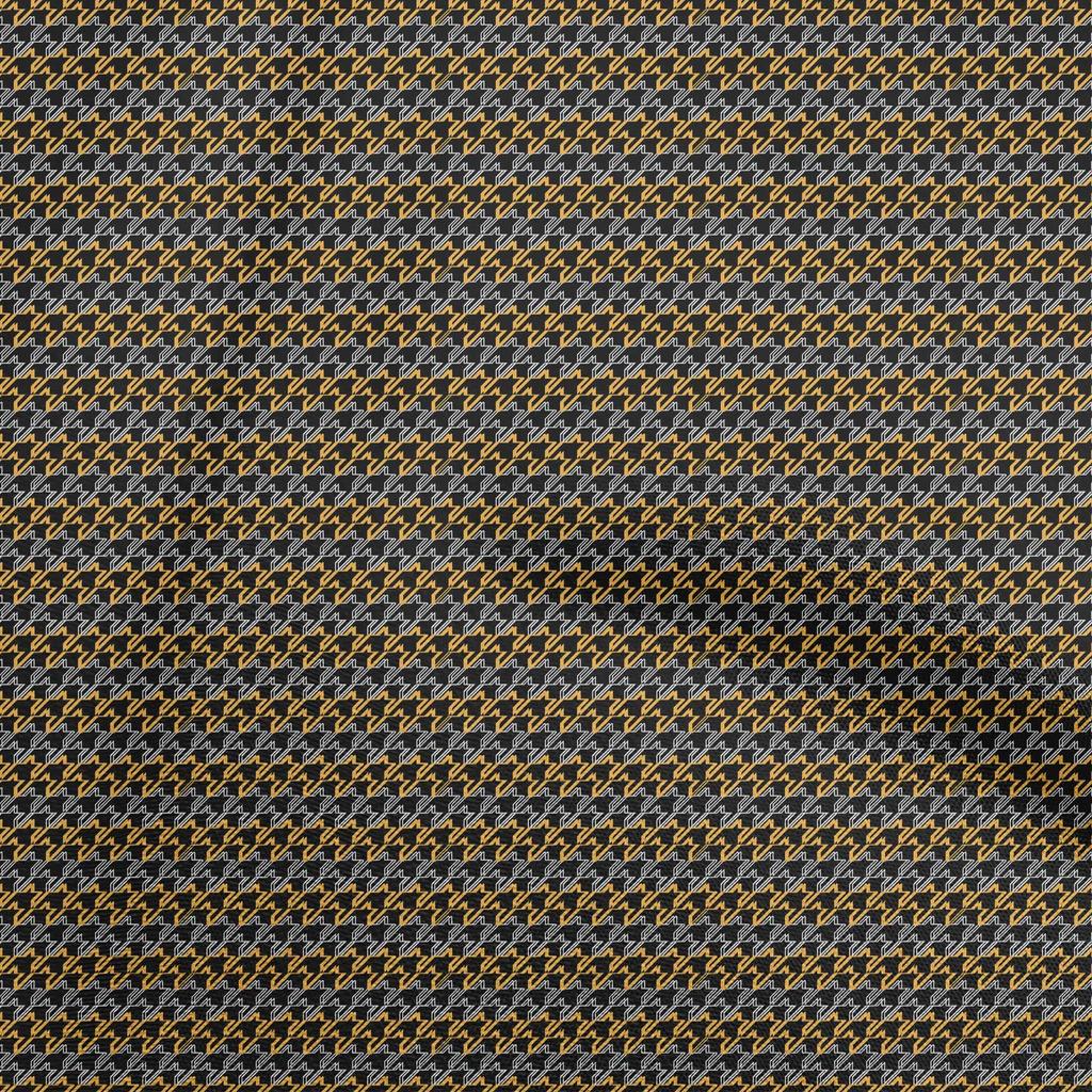 oneOone Cotton Flex Blue Fabric Houndstooth Craft Projects Decor Fabric Printed By The Yard 40 Inch