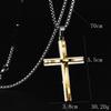 Two Color Cross Alloy Pendant