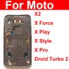 Middle Frame For Motorola Moto X2 X Force X Play X Style X Pro Droid Turbo 2 Middle Frame Housing Bezel Cover Parts