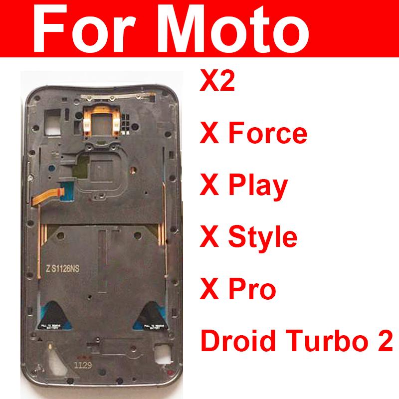 Middle Frame For Motorola Moto X2 X Force X Play X Style X Pro Droid Turbo 2 Middle Frame Housing Bezel Cover Parts
