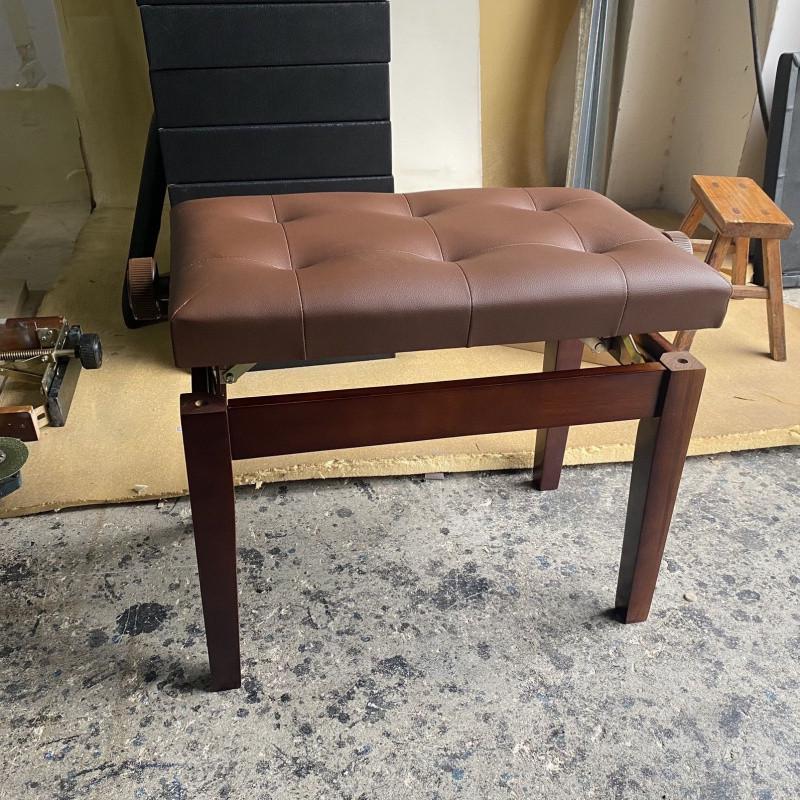 Adjustable Leather Music Stool with Storage Box