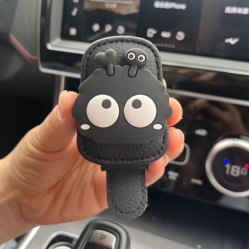 1pc Cute Coal Spirit Design Magnetic Glasses Holder - Stylish Strong Magnetic Stand for Glasses, Car Interior Accessory