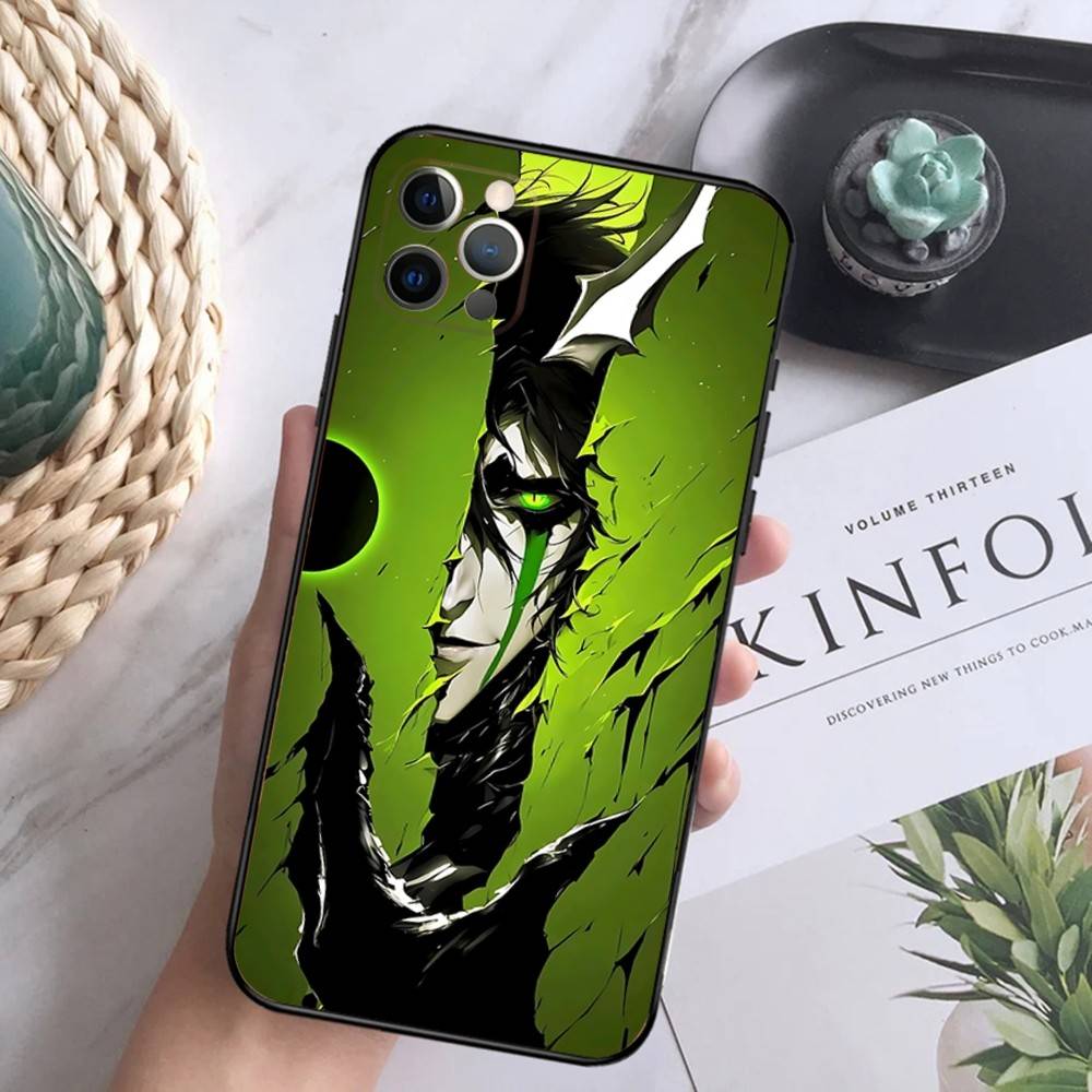 

Anime U-Ulquiorra Cifer Phone Case For iPhone 17,16,15,14,13,12,Pro,Max,Plus,E,SE4,Air,Mini Black Soft Box iPhone17pro