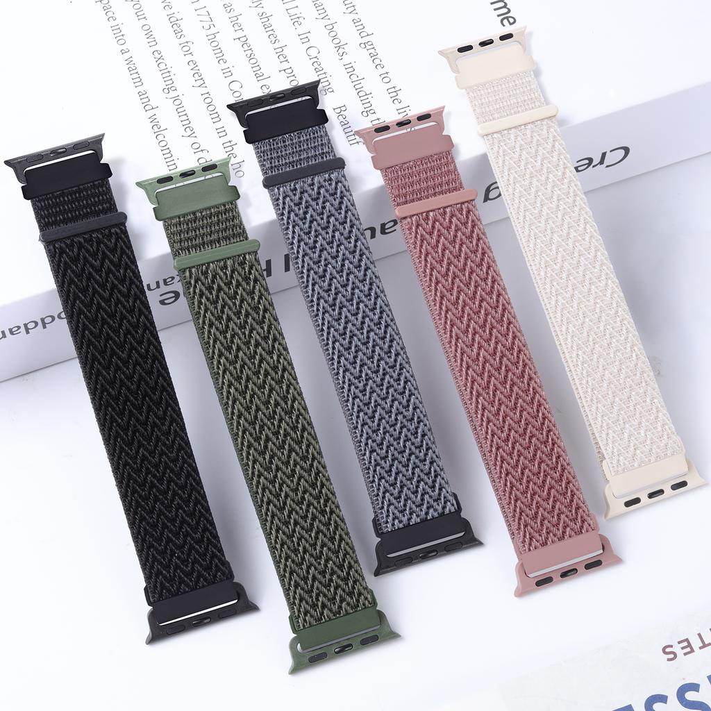 Nylon Loop Strap for Apple watch band 44mm 40mm 41mm 42mm 46mm 49mm Elastic correa bracelet iWatch series 11 10 9 8 se Ultra 3 2