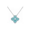 Clover New Fashion Christmas Four-Leaf Clover Necklace Female Collarbone Chain
