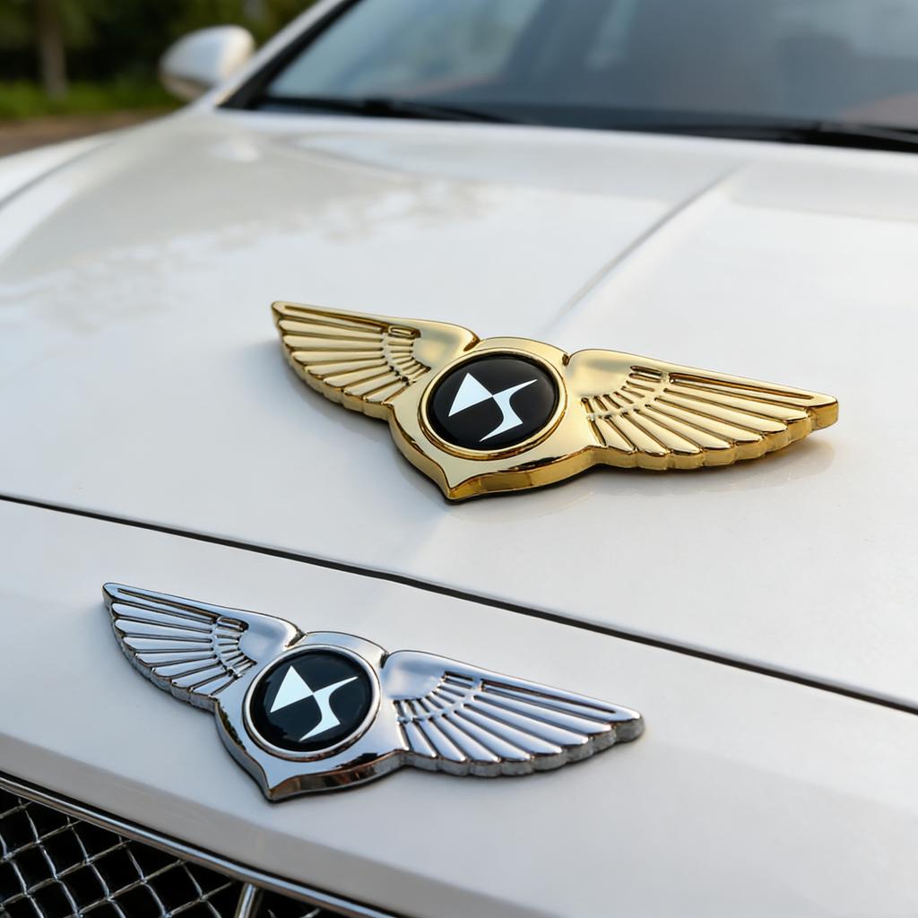 3D Car Front Hood Wings Sticker Decal Grille Badge For Citroen C1 C2 C3 C4 C4L C5 Cactus DS3 Xsara Picasso C-Elysee Accessories aly256