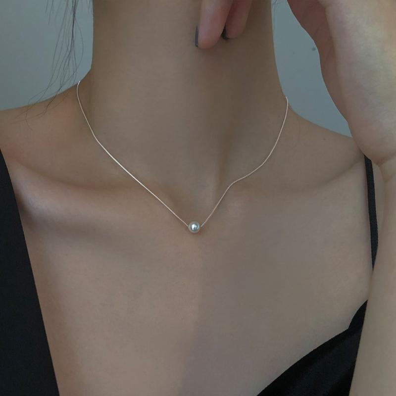 

1pc Elegant Double Faux Pearl Decor Gold Chain Necklace Suitable for Women s Daily & Party Wear A