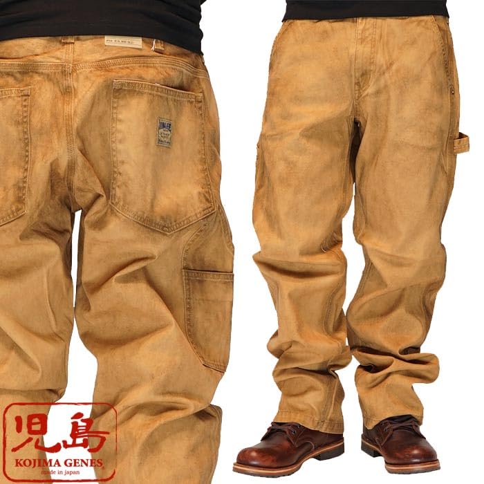 Kojima Jeans Fuji Kinbai Dusty Painter Work Made in Dusty Pants, Pants, Japan, Finish, Topaz-34