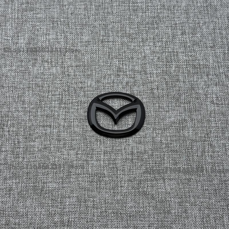 For Mazda MX5 Miata NC ND Front Grille Emblem Rear Trunk Badge Glossy Black ABS Logo Car Exterior Sticker Decal Accessories Rcfjz77