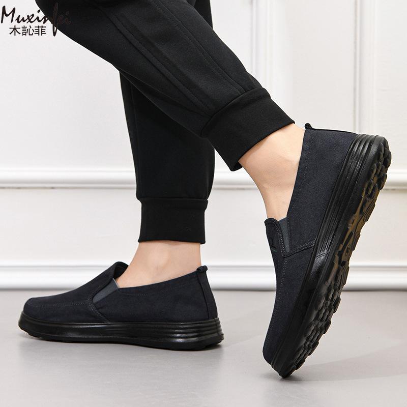 Spring and Autumn  Canvas Shoes Men's Breathable and Comfortable Cloth Shoes Flat Casual Shoes