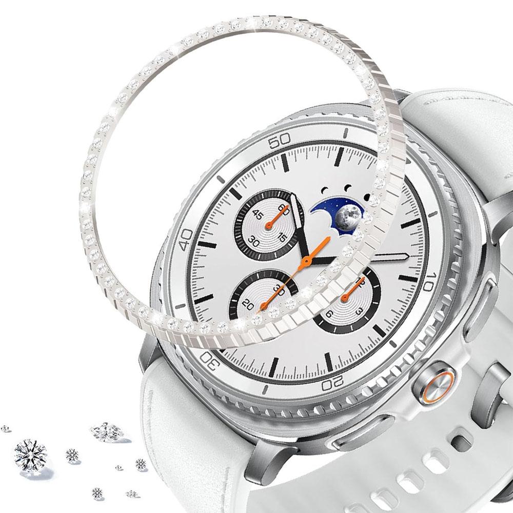 Diamant-Lünettenring für Samsung Galaxy Watch 8 classic 46mm Metallrahmen Abdeckung Schutzhülle Galaxy Watch 8 Classic Schutz