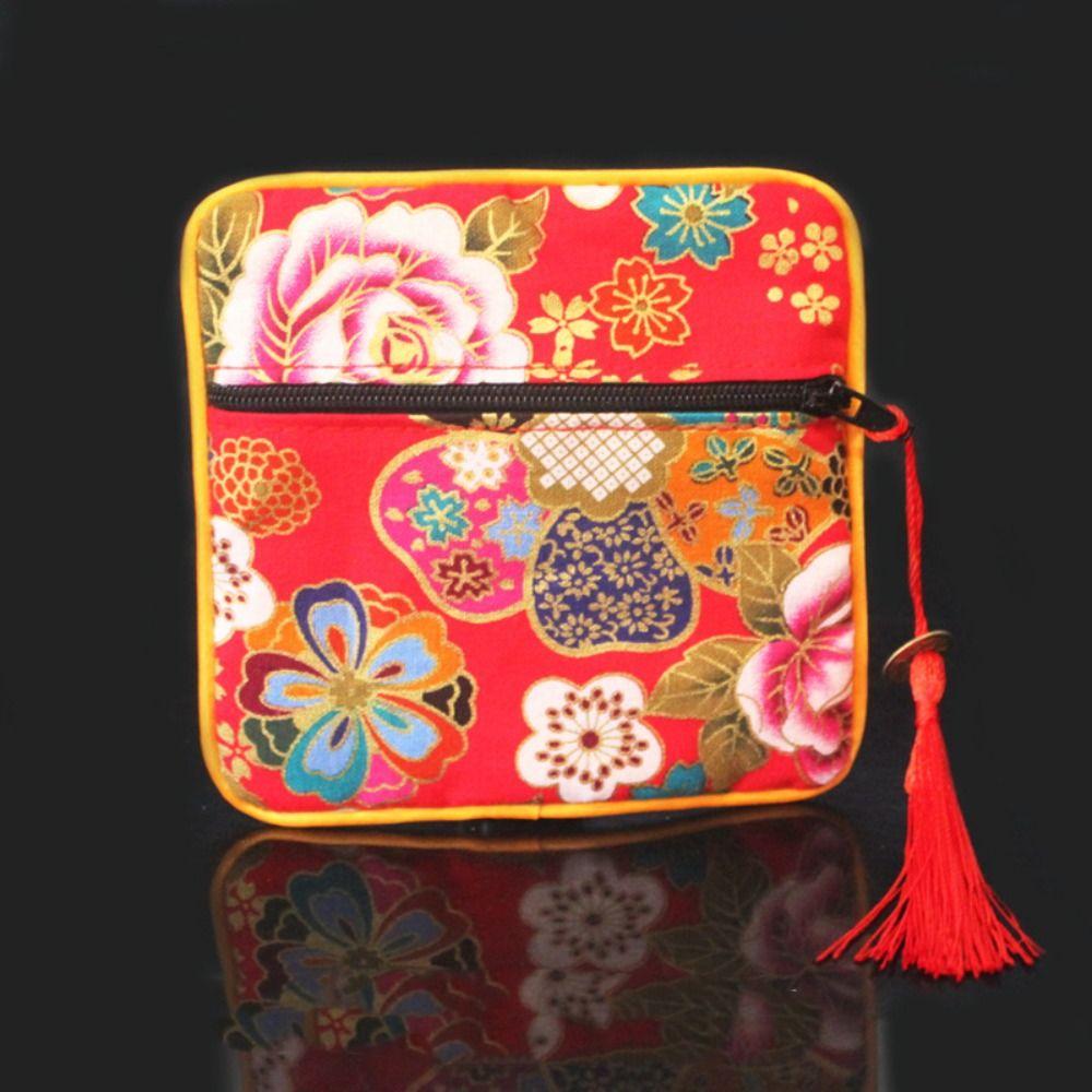 Cloth Cloth Wallet Tassel Jewelry Storage Bag Convenient Chinese Style Coin Pouch Girl