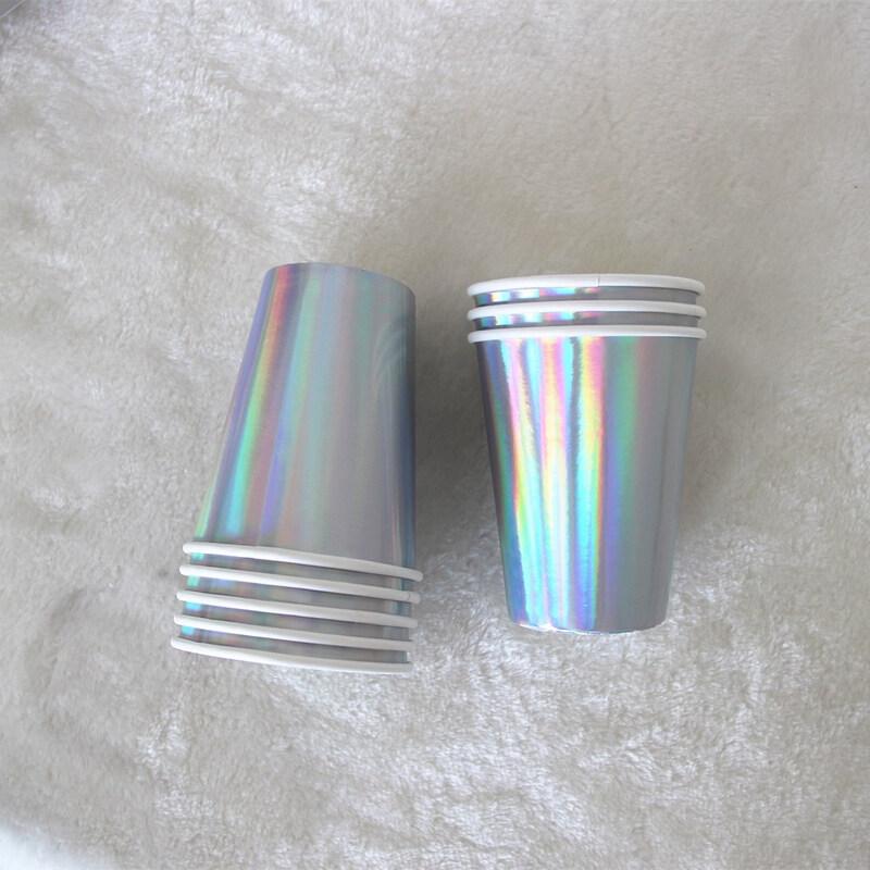 OIMG Disposable 9-inch Round Laser Paper Plates