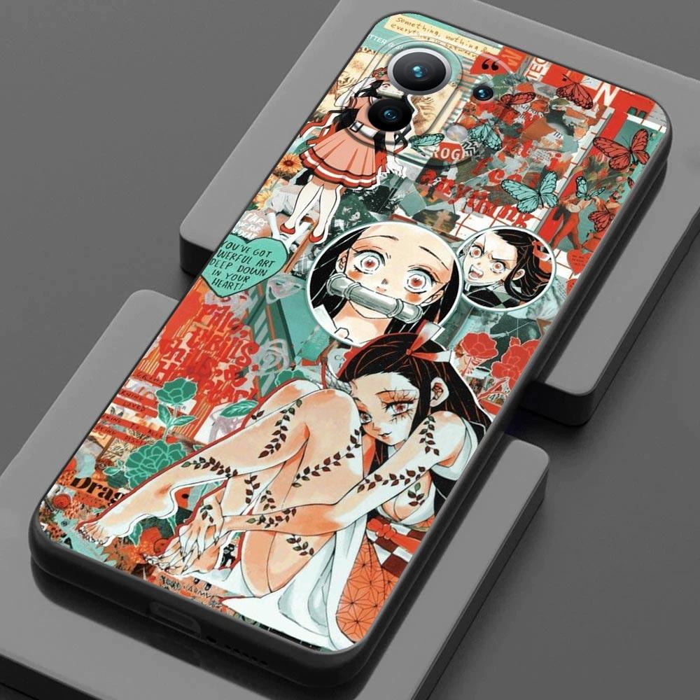 Husa Anime Demon Slayer pentru Xiaomi Mi 9 9se 8 10 10T A2 Lite 10S 9T CC9 Note 10 Pro 9Lite 5G Husa Kimetsu No Yaiba Manga Fundas