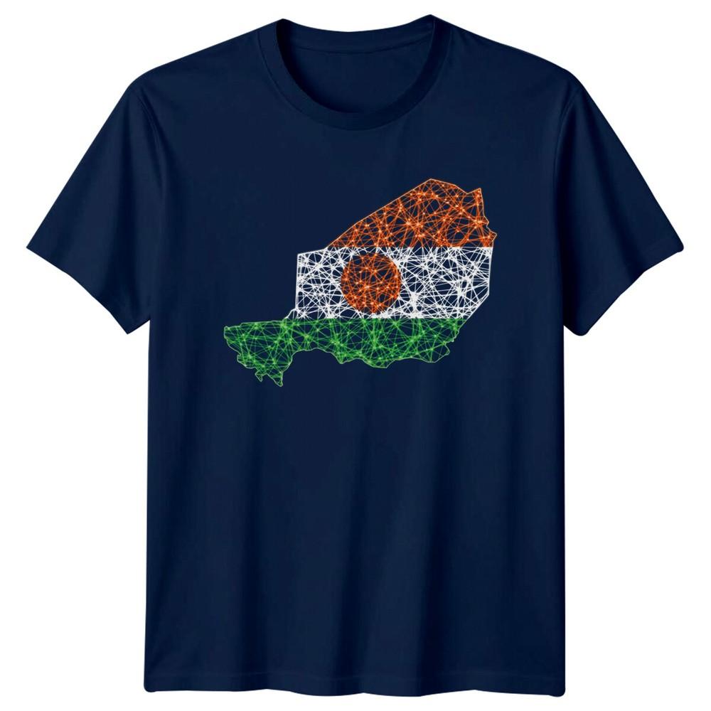 Niger Flag Map Graphic Unisexs TShirt Unisexs Tee Unisex Top