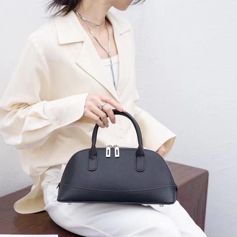 

Нишевая женская сумка через плечо, сумка-кроссбоди, сумка большой вместимости, универсальная сумка из натуральной кожи 32x10x16 CM чёрный