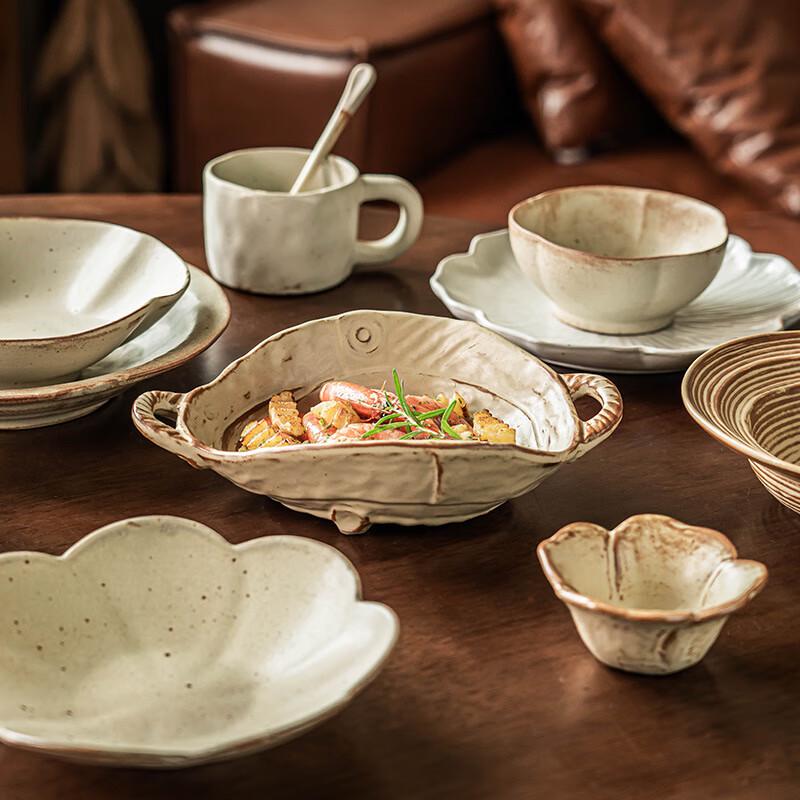 ZISIZ Chaxi Series Retro Coarse Pottery Dinnerware