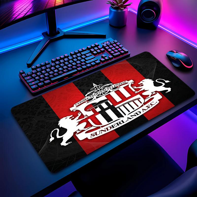 Sunderland Football Pattern Mouse Pad Non?Slip Rubber Base Gaming Mousepad For Desk Office Home
