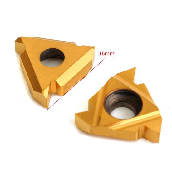 10Pcs/Set 16ER AG60 External Thread Carbide Inserts Blades Lathe Turning Tools