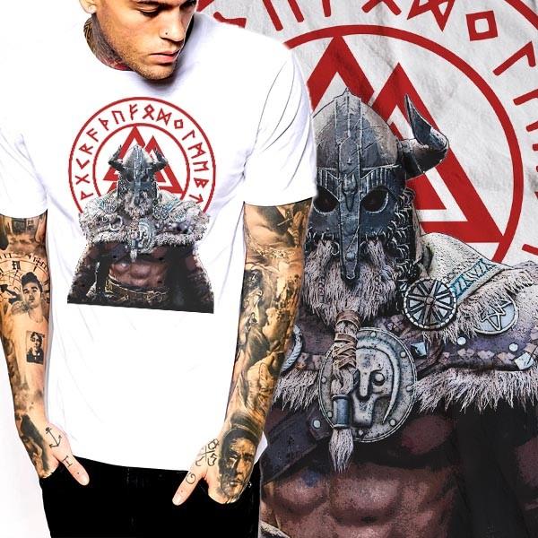 Спартанский Греко-Римский Гладиатор Викинг В Вальгаллу Молон Лабе Война Конан Унисекс Футболка XXXL