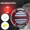 Round LED Tail Light with Sequential Turn signal lamp Stop Brake Light DRL For Truck Trailer Van Lorry RV Bus 4x4 Pickup 12V 24V