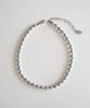Merrymotive Bohemian Silver Pearl Necklace