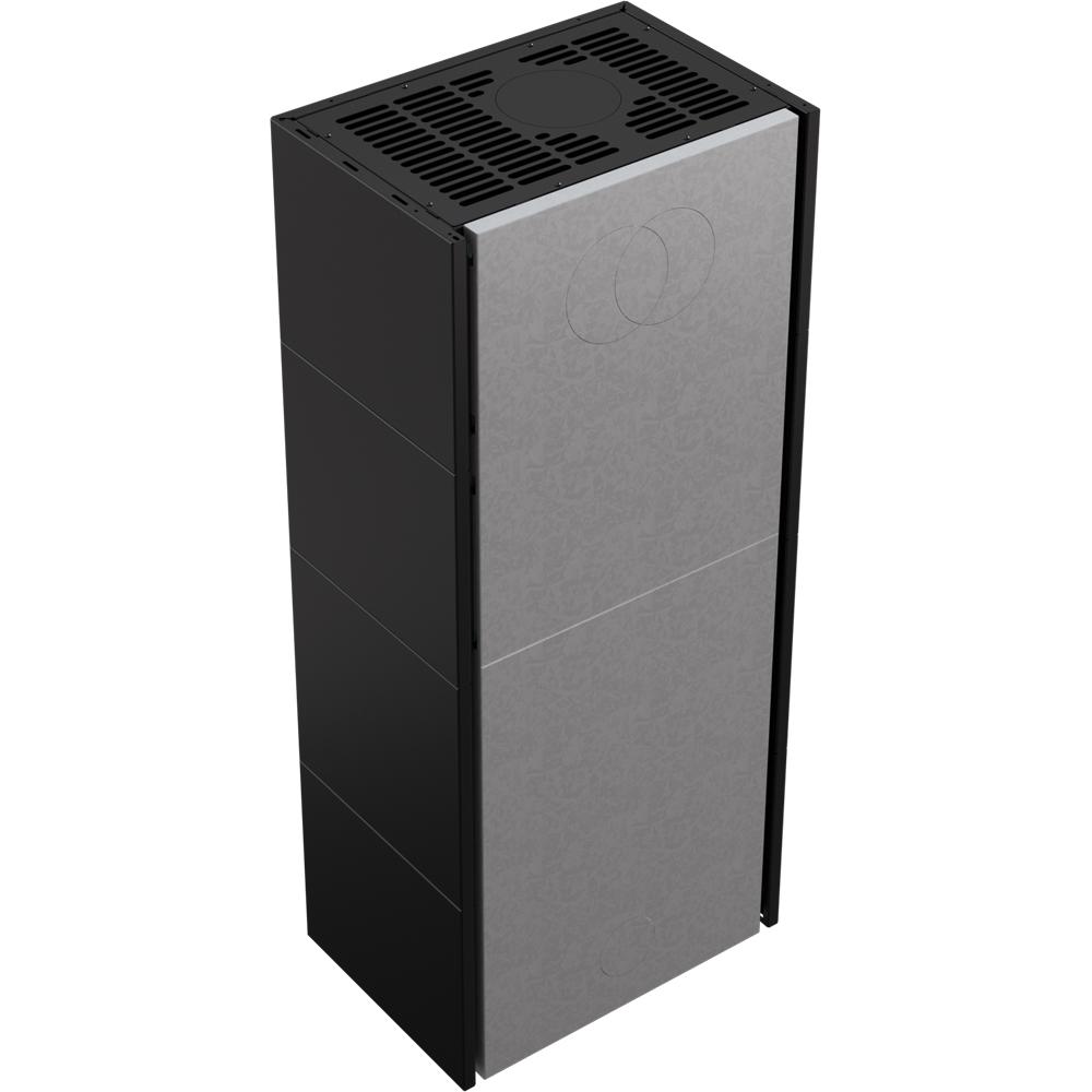 Modular Fireplace Box 8 kW Ø 200 Black