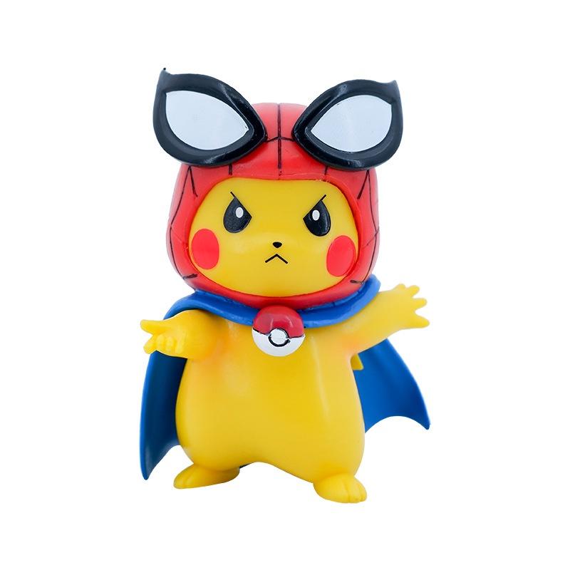 Marvel Avengers Infinity War Captain America Figure Collection Pikachu Ornament