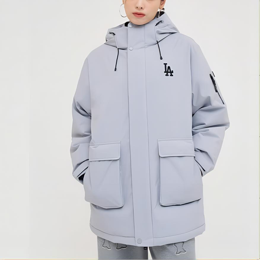 New MLB Los Angeles Dodgers Down Jacket Unisex Light Gray 3ADJB1446-07GRL